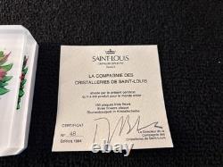 Presse papier plaque en cristal de Saint Louis