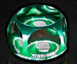 Presse papier sulfure cristal Saint-Louis Général de Gaulle millefiori