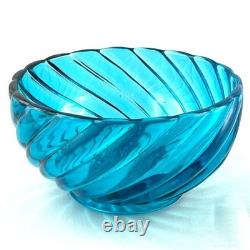 RARE! BOL Ancien CRISTAL DE BACCARAT Bambou Tors Bleu saint-louis/lalique