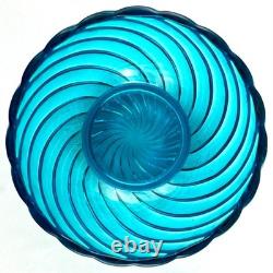 RARE! BOL Ancien CRISTAL DE BACCARAT Bambou Tors Bleu saint-louis/lalique