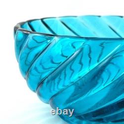 RARE! BOL Ancien CRISTAL DE BACCARAT Bambou Tors Bleu saint-louis/lalique