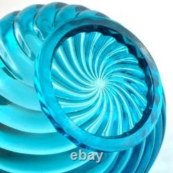RARE! BOL Ancien CRISTAL DE BACCARAT Bambou Tors Bleu saint-louis/lalique