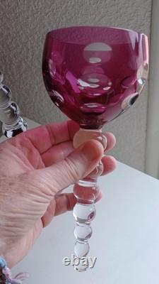 Rare Coffret cristal Saint Louis deux verres cul sec Tete à tete