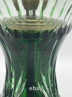Rare Lampe Champignon En Cristal De Baccarat, Saint Louis