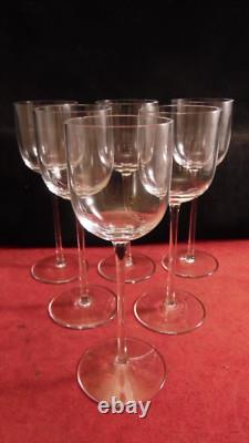 Rare service de 6 roemers en cristal de Saint Louis modèle Diane