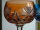 Saint Louis 2 Anciens Verres A Vin Roemer Cristal Doubler Colorer Ht 20 Cm