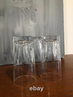SAINT-LOUIS 3 VERRES A ORANGEADE EN CRISTAL (H 14 cm)