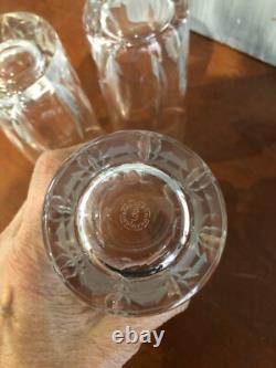 SAINT-LOUIS 3 VERRES A ORANGEADE EN CRISTAL (H 14 cm)