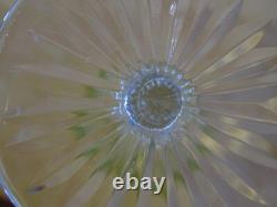 SAINT LOUIS 4 ANCIENS VERRES VIN COULEUR ROEMER CRISTAL COULEUR JAUNE ht 18,5 cm