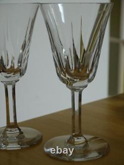 SAINT LOUIS 4 VERRES A VIN ROUGE BOURGOGNE EN CRISTAL MODELE CERDAGNE ht 16 cm