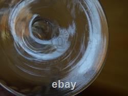 SAINT LOUIS 4 VERRES A VIN ROUGE CRISTAL MODELE CEVENNES 1930 ht 8,7 cm 10 cls