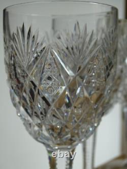 SAINT LOUIS 4 VERRES A VIN ROUGE EN CRISTAL TAILLER MODELE FLORENCE ht 16,2 cm