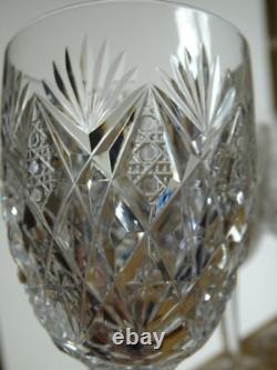 SAINT LOUIS 4 VERRES A VIN ROUGE EN CRISTAL TAILLER MODELE FLORENCE ht 16,2 cm