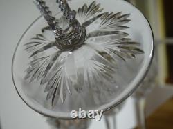 SAINT LOUIS 4 VERRES A VIN ROUGE EN CRISTAL TAILLER MODELE FLORENCE ht 16,2 cm