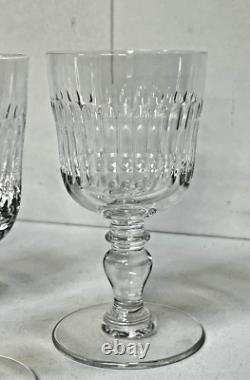 SAINT LOUIS 5 VERRES À EAU EN CRISTAL MODÈLE SISLEY H14,5cm