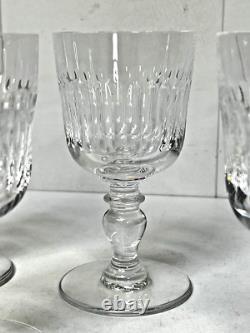 SAINT LOUIS 5 VERRES À EAU EN CRISTAL MODÈLE SISLEY H14,5cm