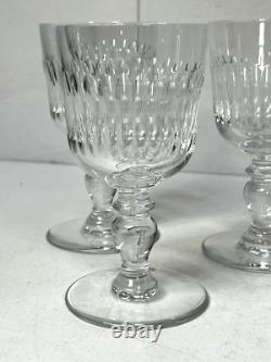 SAINT LOUIS 5 VERRES À EAU EN CRISTAL MODÈLE SISLEY H14,5cm