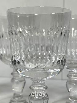SAINT LOUIS 5 VERRES À EAU EN CRISTAL MODÈLE SISLEY H14,5cm