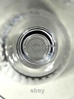 SAINT LOUIS 5 VERRES À EAU EN CRISTAL MODÈLE SISLEY H14,5cm