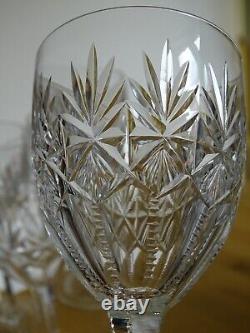 SAINT LOUIS 6 ANCIENS VERRES A APERITIF CRISTAL MODELE GAVARNI 1930 ht 12,5 cm