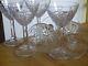 Saint Louis 6 Anciens Verres Vin Rouge Cristal Tailler Mod Costes 1930 H 13,2 Cm