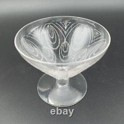SAINT-LOUIS 6 COUPES À CHAMPAGNE EN CRISTAL Modèle ASTRID Art Déco verres