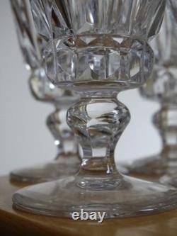 SAINT LOUIS 6 VERRES A APERITIF EN CRISTAL TAILLER MOD GUERNESEY ht 10,3 cm