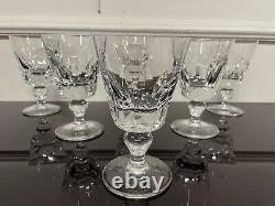 SAINT LOUIS 6 VERRES A EAU MODELE JERSEY CRISTAL H 14,5 cm