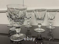 SAINT LOUIS 6 VERRES A EAU MODELE JERSEY CRISTAL H 14,5 cm