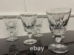 SAINT LOUIS 6 VERRES A EAU MODELE JERSEY CRISTAL H 14,5 cm