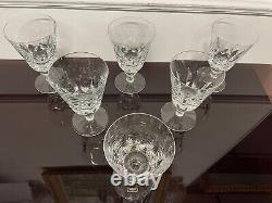 SAINT LOUIS 6 VERRES A EAU MODELE JERSEY CRISTAL H 14,5 cm