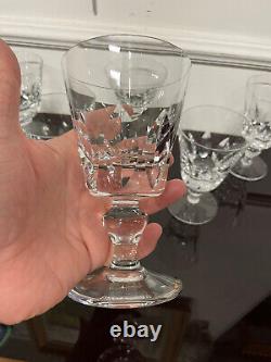 SAINT LOUIS 6 VERRES A EAU MODELE JERSEY CRISTAL H 14,5 cm