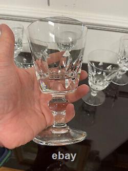 SAINT LOUIS 6 VERRES A EAU MODELE JERSEY CRISTAL H 14,5 cm