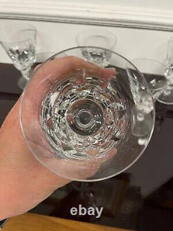 SAINT LOUIS 6 VERRES A EAU MODELE JERSEY CRISTAL H 14,5 cm