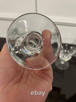 SAINT LOUIS 6 VERRES A EAU MODELE JERSEY CRISTAL H 14,5 cm