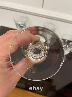 SAINT LOUIS 6 VERRES A EAU MODELE JERSEY CRISTAL H 14,5 cm