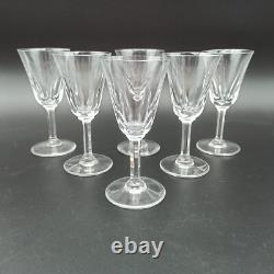 SAINT-LOUIS 6 VERRES À VIN BLANC EN CRISTAL Modèle CERDAGNE Lot1