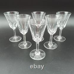 SAINT-LOUIS 6 VERRES À VIN BLANC EN CRISTAL Modèle CERDAGNE Lot1