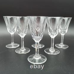 SAINT-LOUIS 6 VERRES À VIN BLANC EN CRISTAL Modèle CERDAGNE Lot1