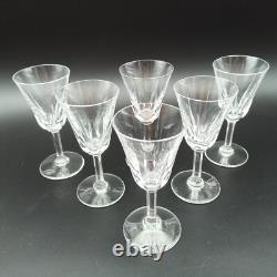SAINT-LOUIS 6 VERRES À VIN BLANC EN CRISTAL Modèle CERDAGNE Lot1