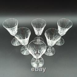 SAINT-LOUIS 6 VERRES À VIN BLANC EN CRISTAL Modèle CERDAGNE Lot1