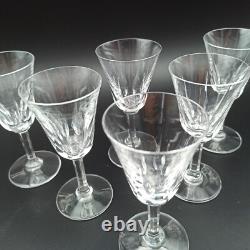 SAINT-LOUIS 6 VERRES À VIN BLANC EN CRISTAL Modèle CERDAGNE Lot1
