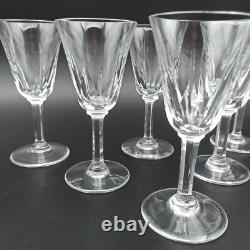 SAINT-LOUIS 6 VERRES À VIN BLANC EN CRISTAL Modèle CERDAGNE Lot1