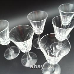 SAINT-LOUIS 6 VERRES À VIN BLANC EN CRISTAL Modèle CERDAGNE Lot1