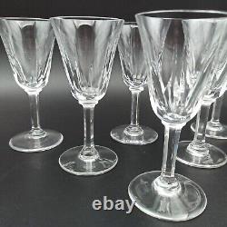 SAINT-LOUIS 6 VERRES À VIN BLANC EN CRISTAL Modèle CERDAGNE Lot2