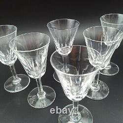 SAINT-LOUIS 6 VERRES À VIN BLANC EN CRISTAL Modèle CERDAGNE Lot2