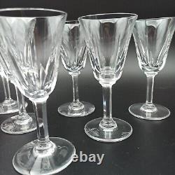 SAINT-LOUIS 6 VERRES À VIN BLANC EN CRISTAL Modèle CERDAGNE Lot2