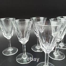 SAINT-LOUIS 6 VERRES À VIN BLANC EN CRISTAL Modèle CERDAGNE Lot2