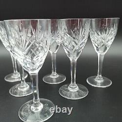 SAINT-LOUIS 6 VERRES À VIN BLANC EN CRISTAL Modèle CHANTILLY Lot2