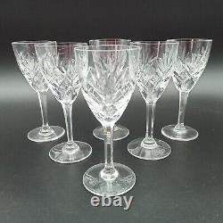 SAINT-LOUIS 6 VERRES À VIN BLANC EN CRISTAL Modèle CHANTILLY Lot2